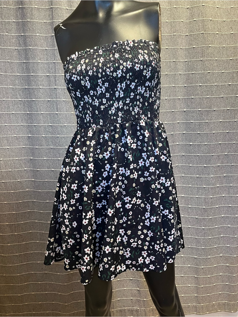 Floral Strapless Dress